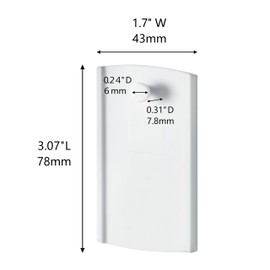 Universal Frame Hanger, Jumbo, 6 Plastic Picture Hangers, 16 Large Removable Adhesive Strips, Damage Free Picture Hanging Hooks Heavy Duty, No Nails Picture Hooks