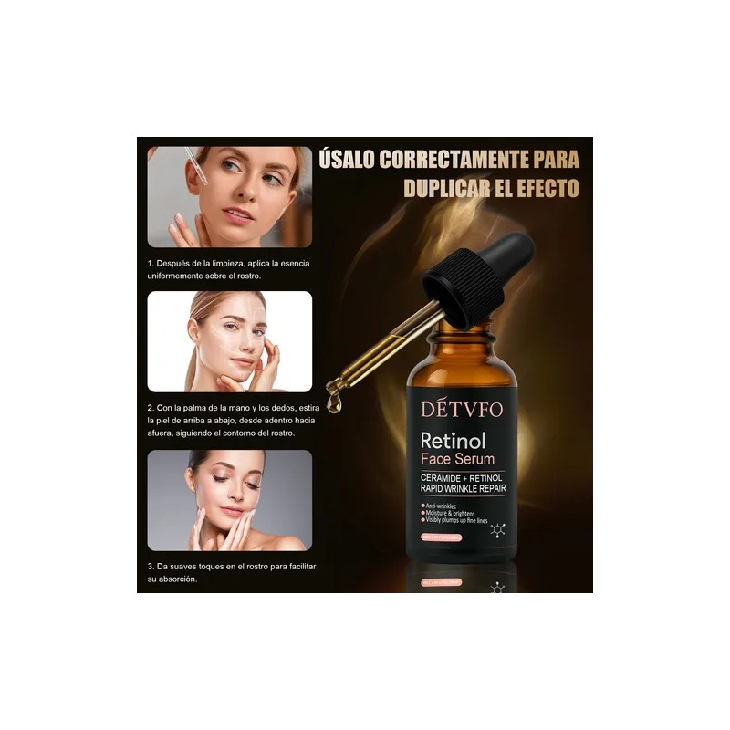 Serum Facial Retinol Antiarrugas Con Ceramida+ Squalane 30ml
