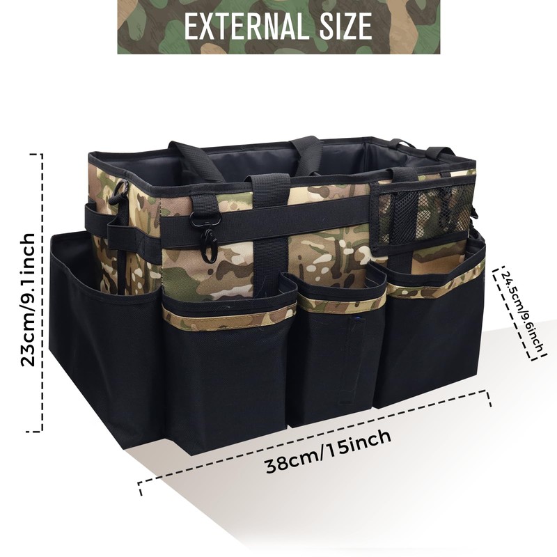 SCAVATA Wearable Cleaning Caddy, Cleaning Caddy Supplies Organizer with Handle