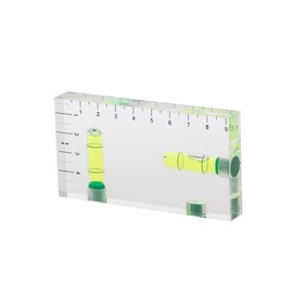 Laroal Transparent Two Direction Magnetic Level Bubble Mini Level Tool for Accurate Measurements Ideal for Carpentry DIY Projects Home Improvement