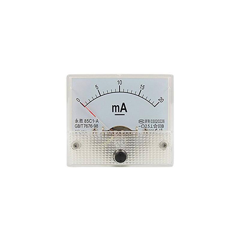uxcell Analog Current Panel Meter DC 0-20mA 1mA Scale 85C1