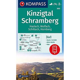 KOMPASS Wanderkarte Kinzigtal Schramberg, Haslach, Wolfach, Schiltach, Hornberg: 3in1 Wanderkarte 1:25000 mit Aktiv Guide inklusive Karte zur offline ... Langlaufen. (KOMPASS-Wanderkarten, Band 880)