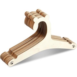 20Pcs Wooden Kids Hangers 23cm Reusable Smooth Wooden Kids Hangers Cute Bear Baby Nursery Closet Hangers Newborn Hangers for Baby Toddler Kids Clothes Pants