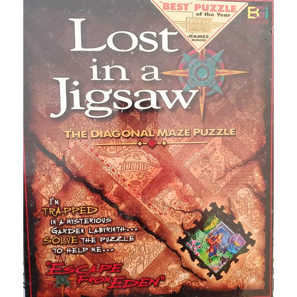 Lost in a Jigsaw: The Diagonal Maze Puzzle
