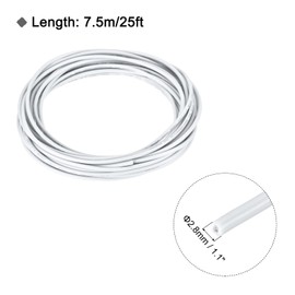 sourcing map 18AWG Stranded PVC Hookup Wire, UL1015 600V 7.5m/25ft Tinned Copper Electrical Wire White 221 F for Internal Connecting
