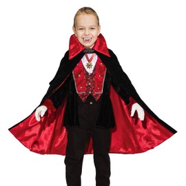 Funnlot Vampire Costume for Boys, Boys Vampire Costume Deluxe Vampire Toddler Kids Vampire Costumes for BoysHalloween Party Dress Up Role Play and Cosplay