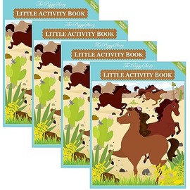 The Piggy Story 'Horse Play' Little Activity Booklet for Kids on The Go 4-Pack