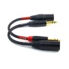 WJSTN-024 XLR to 1/4 TRS Stereo Adapter, 6.35mm Dual Channel