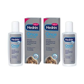 Hedrin Once Liquid Gel Economy Set 2 x 100 ml Quick Removal of Head Lice and Nits in Just One Application