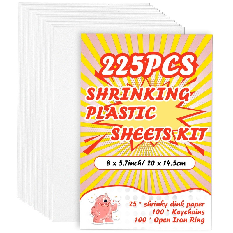 WOOWAIR Pack of 225 shrink film set, shrink film for