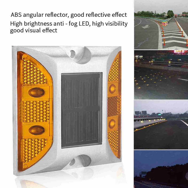 Casting Aluminum Road Stud Light Outdoor Solar Powered Lamp for