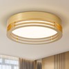 ZUYURT Dimmable Gold Flush Mount Ceiling Light Modern Ceiling Light
