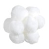 25 White 50mm Craft Pom Poms | Fluffy Acrylic Pompoms
