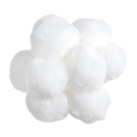 25 White 50mm Craft Pom Poms | Fluffy Acrylic Pompoms