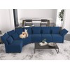 LLappuil Modular Sectional Storage Couch Ottoman Seats，Storage Ottoman Footrest Modules
