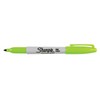 Sharpie Permanent Markers, Fine Point, Lime, Box of 12