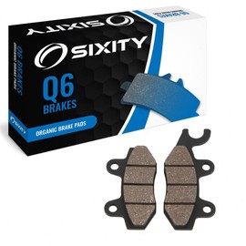 Sixity Q6 Front Organic Brake Pads compatible with Kawasaki KLX140 B8F A9F AAF ABF ACF ADF AEF AFF 19in Front 16in Rear Wheel 2008-2009 Complete Set