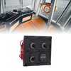 Rocker Switch Panel 3 Gang LED Waterproof DC12V‑24V with Display