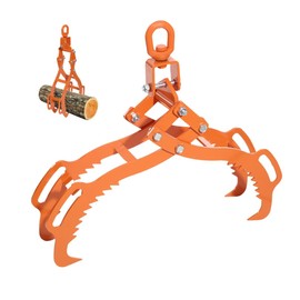 JAYGOVAN 28" 4 Claw Log Grapple Logging Log Lifting Tongs, Eagle Claws Design Heavy Duty Grapple Timber Claw,Lumber Skidding,Log Grabs Timber Lifting Tongs for Truck, ATV, Tractor and Skidder