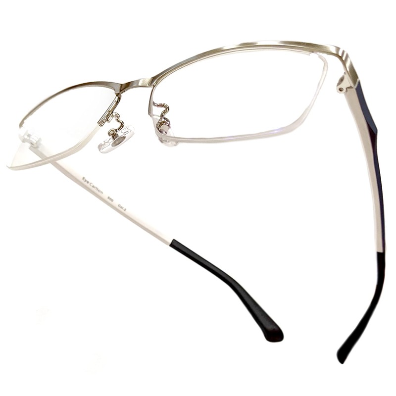 [optic ROSE] 若くみえる おしゃれ老眼鏡 リーデインググラス メンズ ブルーライトカット ＵＶカット ハーフリム +1.0～+3.0