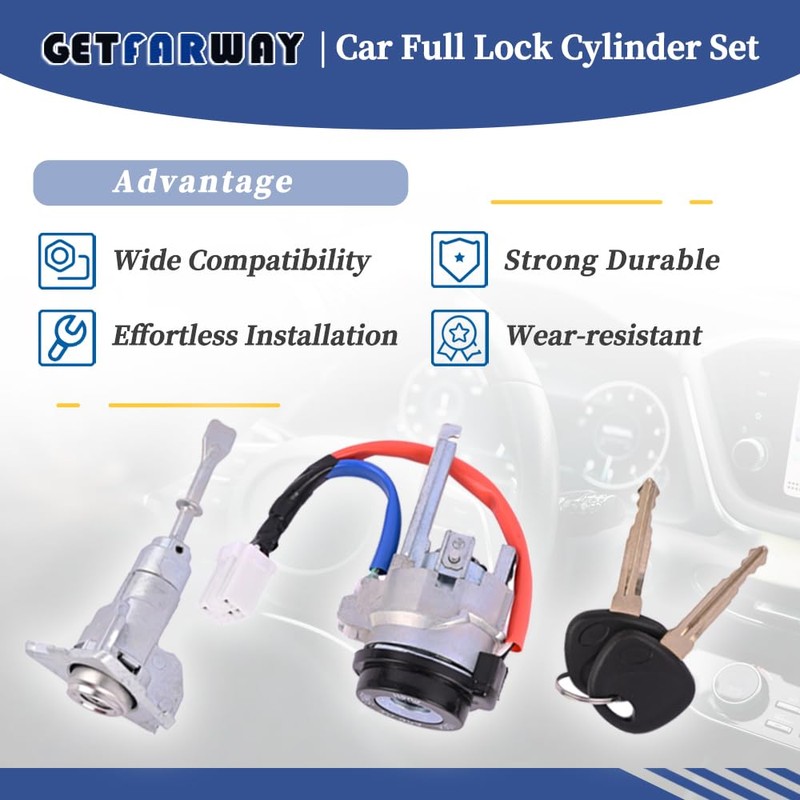 Getfarway Car Full Lock Cylinder Set 81970-3XA00 81910-3XA00 Compatible with