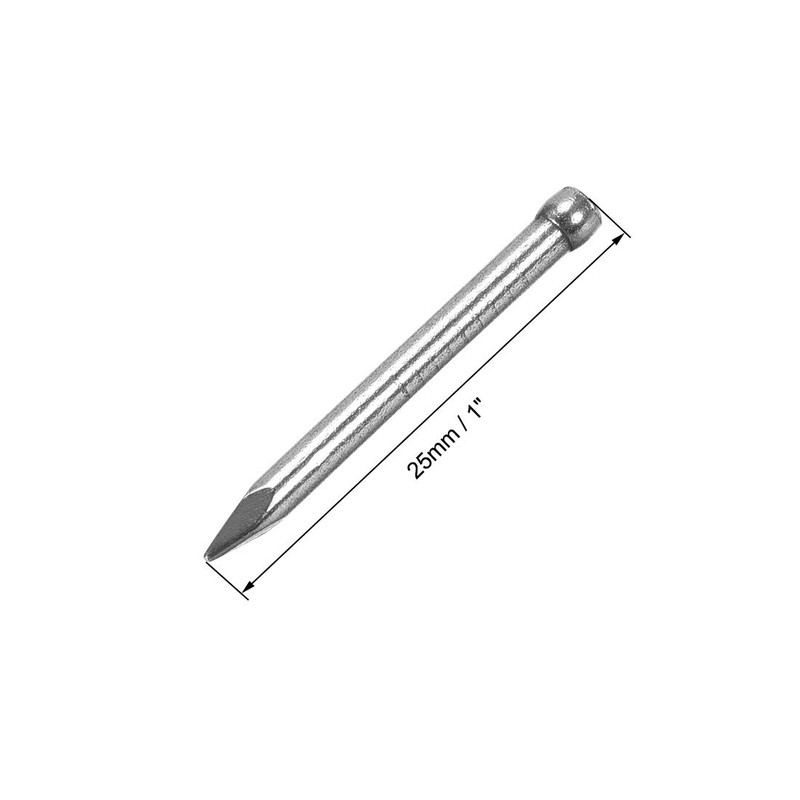sourcing map Finishing Nails Hand-Drive Hardware Carbon Steel Nail 25mm