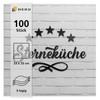 HEKU 100 napkins, 3-ply, 33 x 33 cm, star kitchen,