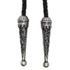White Crown Oval Stone [Bolo Tie Necklace] polar Tie Polo