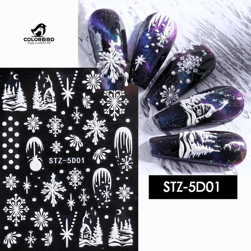 COLORBIRD STZ-5D01-3 Christmas Parts, Snowflake, Cute, Snowflake, 3D