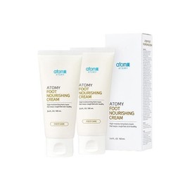 Atomy Foot Nourishing Cream Highly Nutrient Foot Care 100ml 2pcs / 애터미 풋너리싱 크림 고영양 발케어 100ml 2개