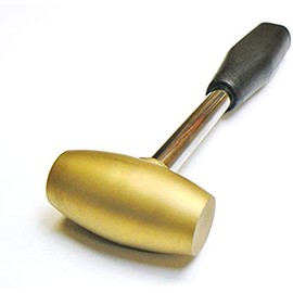New 1 Pound Brass Non-Sparking Hammer Metal Stamping Hammer with Comfortable Grip I Made In India I 1 LB Hammer