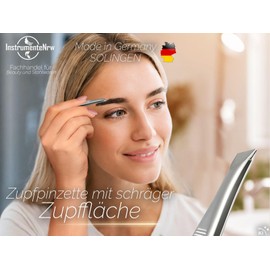 Solinger Slicker Tweezers Angled Made in Germany Stainless Steel