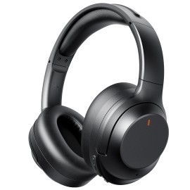 Wireless Noise Cancelling Over-Ear Bluetooth Headphones with HiFi Audio Deep Bass and Long Battery Life for Travelcolor: Black