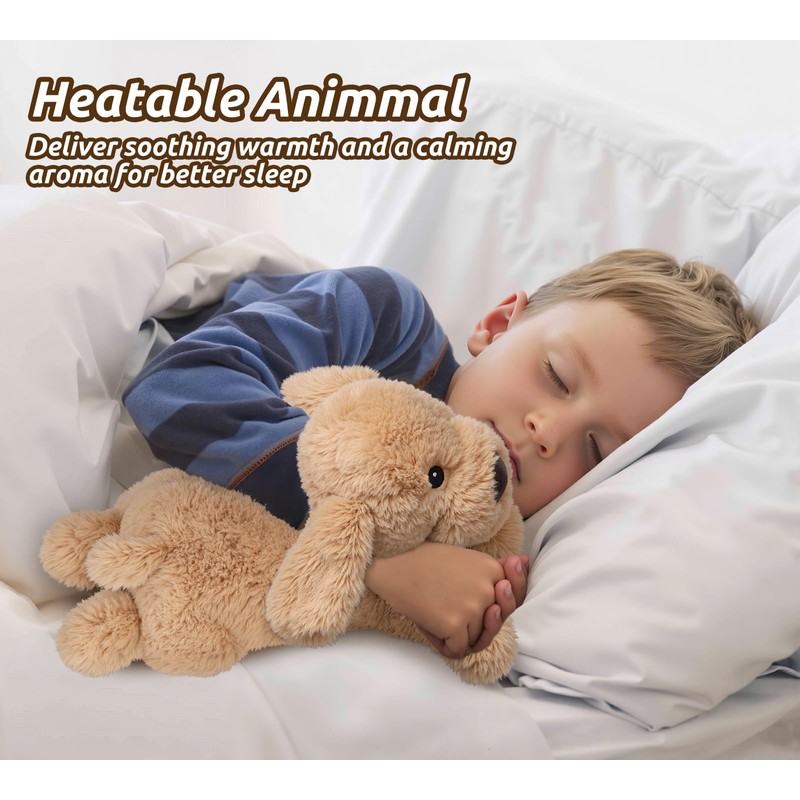 Dog Stuffed Animals, Microwavable Stuffed Animal Adorable Fluffy Puppy Plush