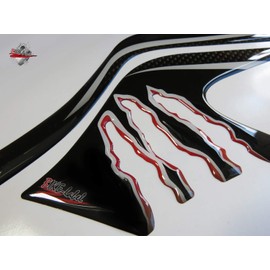 BIKE-label Side Tank Pad Carbon Red Compatible with Yamaha MT-07-800223
