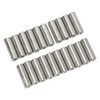 20Pcs M6 Female Thread Coupling Nut Practical Rustproof Stainless Steel