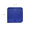 Excellante Plastic Square Lid for 12, 18 and 22-Quart, Blue