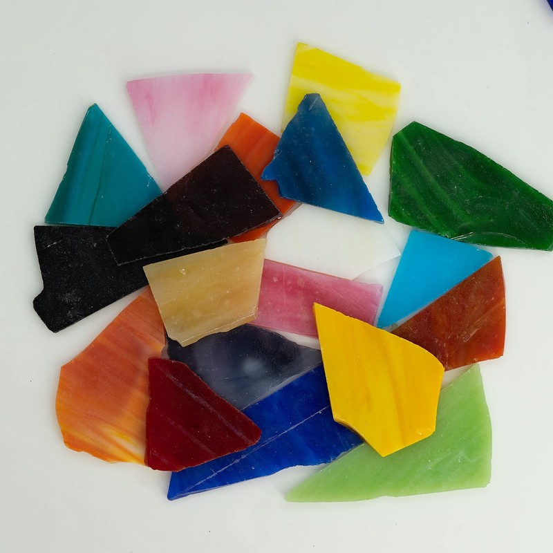 Mosaico irregular para manualidades, varios colores y formas, 400 g
