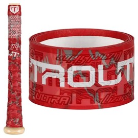 Lizard Skins DSP Ultra Mike Trout Baseball Bat Grip - 0.5mm 1.1mm – Next-Gen Durasoft Polymer Signature Series Bat Tape (Ruby, 1.1mm)