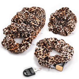 Velvet Scrunchies With Pocket Zipper Hair Ties for Women Big Vsco Girl Stuff Scrunchy Hidden Hair Scrunchie Ponytail Holder Elastic Bands Gift for Friend