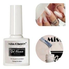 Gel Blanco Lechoso Miss Cherry Uv/led Semi Permanente Blanco Lechoso