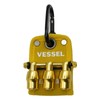 Vessel QB-10B3YY Limited Quick Catcher 3 Row Holder, Yellow