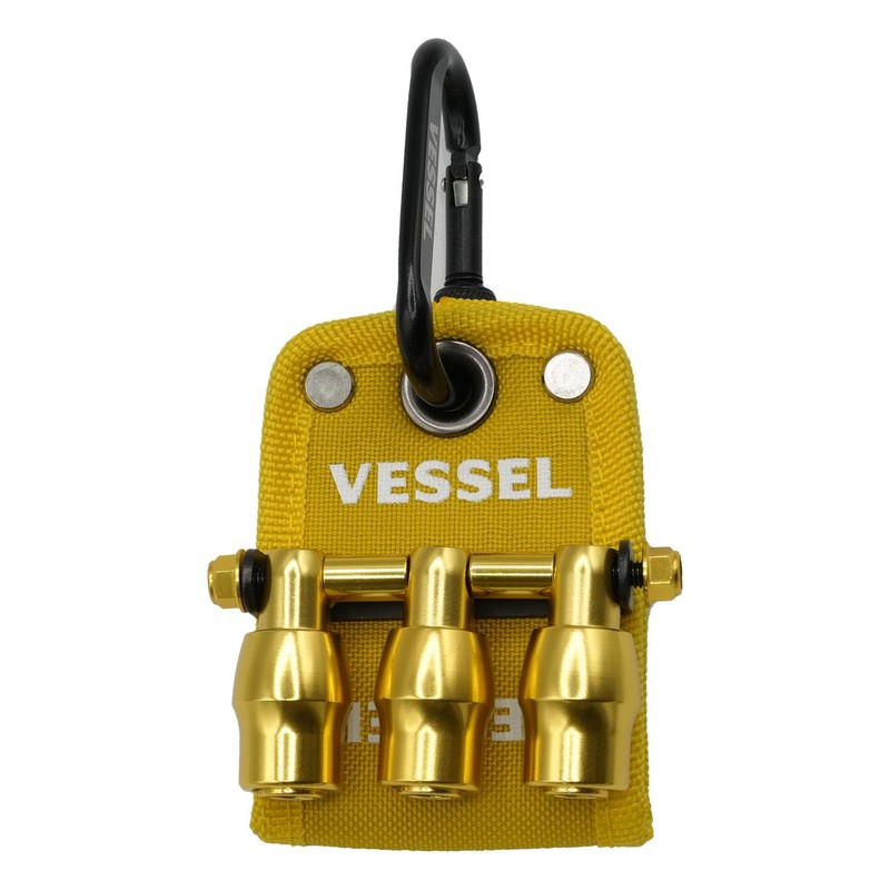 Vessel QB-10B3YY Limited Quick Catcher 3 Row Holder, Yellow