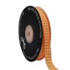 Micomon Orange Gingham Plaid Checked Ribbon 25 Yard Each Roll