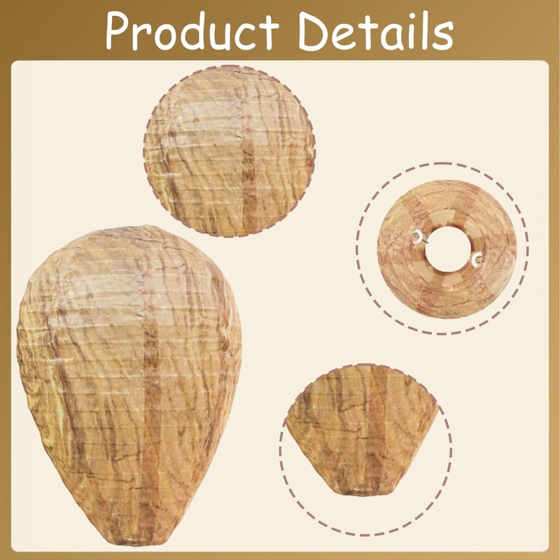 MUNSKT Pack of 2 Wasp Nest Dummy Weatherproof Hornet Nest