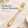 5-Piece Gold Dessert Fork Set – 410 Stainless Steel Fruit