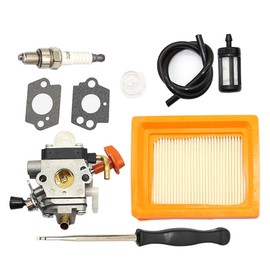 XQSMWF Brushcutter Trimmer with Adjusting Tool Air Filter Carb, Fit for Stihl FS111 FS89 HT102 HT103 KM91 KM111 FC111 FC91 FS91 FS91R, replace 4180-120-0615 4180-007-1005