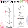 HANLANXUE 4 Pack Purse Organizer for Closet, Purse Hanger with