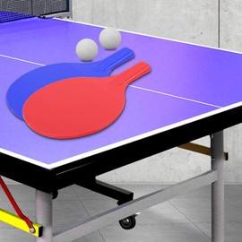 Alomejor Ni?os Mesa de Ping Pong para ni?os Mesa de Ping Pong con 2 Pelotas de Ping Pong y Batas de Ping Pong Port¨¢Tiles para ni?os Ni?os Tenis de Mesa Pr¨¢ctica