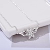 HELORET Elven Queen Necklace Elf Nenya Pendant Flower Pendant for